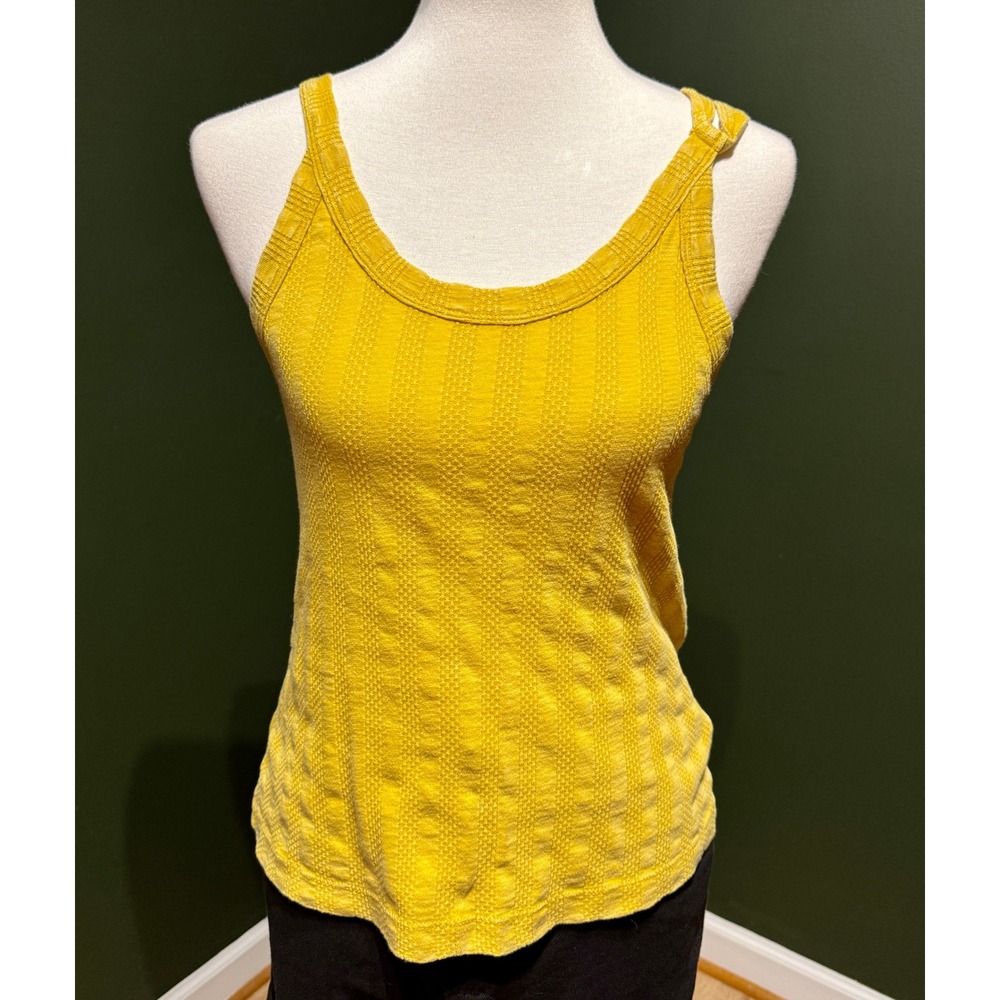 Universal Thread Yellow Textured Ribbed Tank‎ Top Women's XS